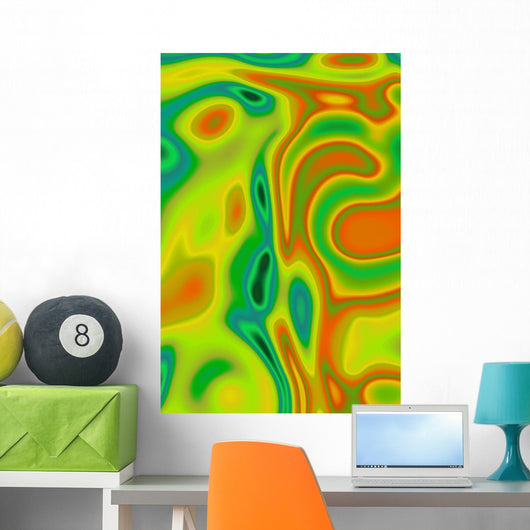 Vibrant Abstract Wall Mural