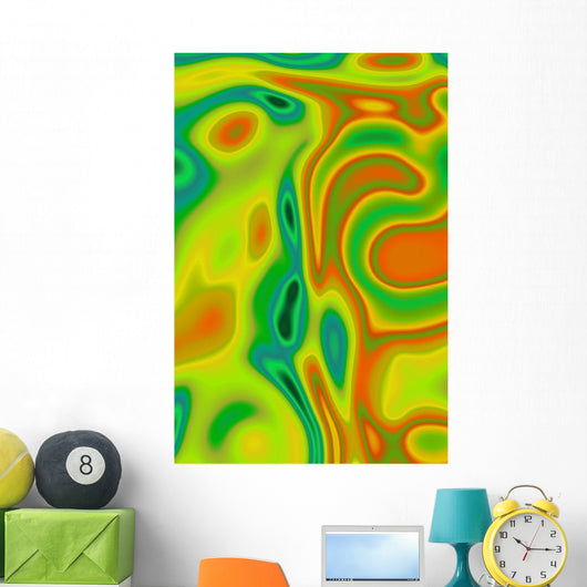 Vibrant Abstract Wall Mural