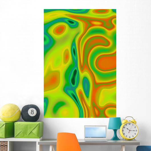 Vibrant Abstract Wall Mural