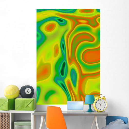 Vibrant Abstract Wall Mural