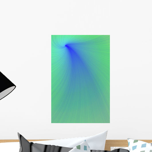 Blue And Green Abstract Wall Mural
