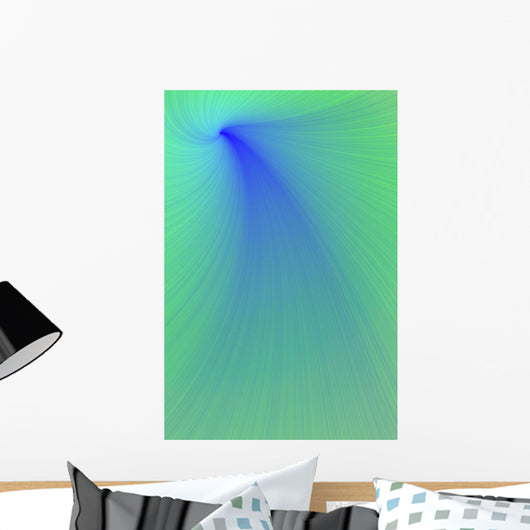 Blue And Green Abstract Wall Mural