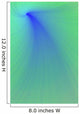 Blue And Green Abstract Wall Mural