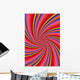 Rainbow Swirls Wall Mural
