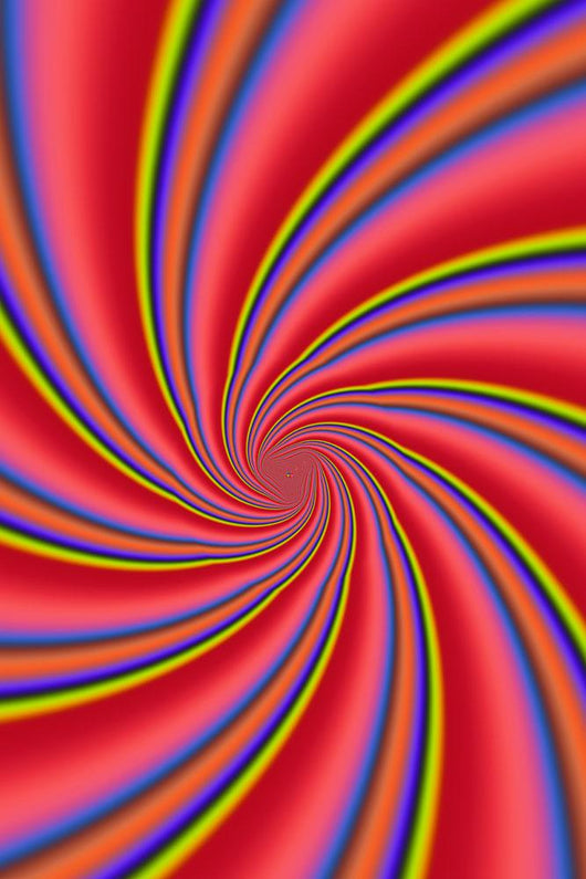 Rainbow Swirls Wall Mural