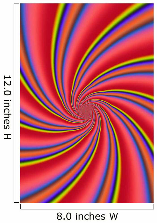 Rainbow Swirls Wall Mural