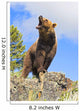 Grizzly Bear Roaring Wall Mural