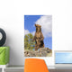 Grizzly Bear Standing On A Ridge Wall Mural
