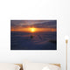 Polar Bear In Arctic Sunset Wall Mural