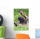 Porcupine Baby Eating Flower Wall Mural