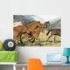 Horses Running Wall Mural