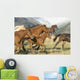 Horses Running Wall Mural