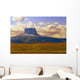 Mountain And Farmer's Field Wall Mural