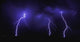Lightning Over City At Night Wall Mural