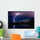 Lightning Storm Over A Lake Wall Mural