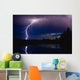 Lightning Storm Over A Lake Wall Mural