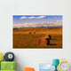Hay Bales Wall Mural