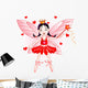 Little red fairy Wall Decal