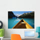 Canoe On Lake Louise In Alberta, Canada Wall Mural