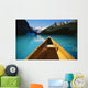 Canoe On Lake Louise In Alberta, Canada Wall Mural