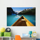 Canoe On Lake Louise In Alberta, Canada Wall Mural