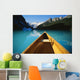 Canoe On Lake Louise In Alberta, Canada Wall Mural