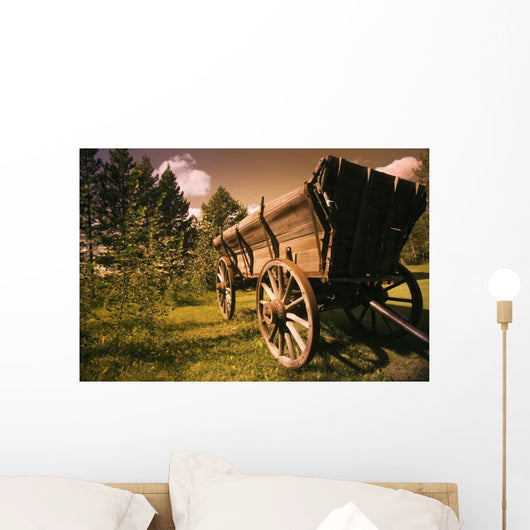 Old Wagon Wall Mural