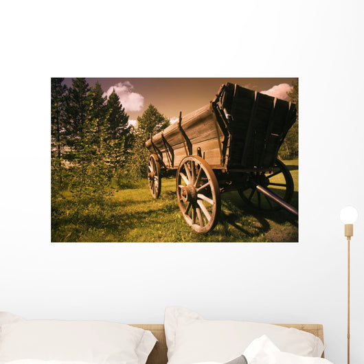 Old Wagon Wall Mural