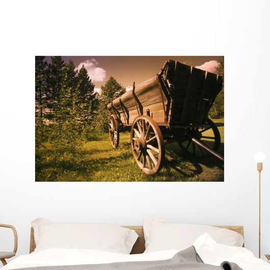 Old Wagon Wall Mural