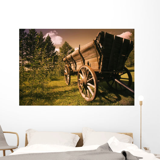 Old Wagon Wall Mural