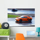 Orange Sports Car Wet