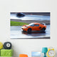 Orange Sports Car Wet