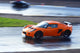 Orange Sports Car Wet