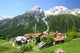Mountain Village with Snowy Wall Decal