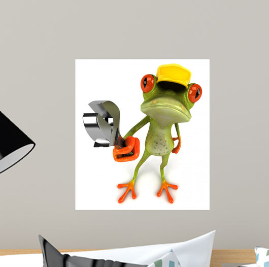 Frog Construction Wall Decal