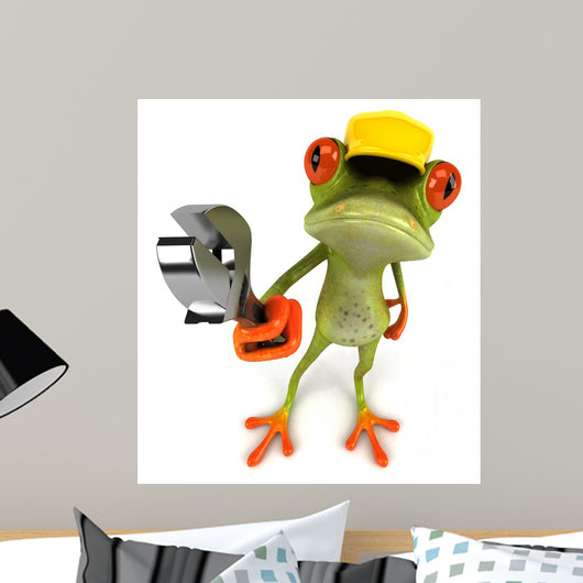 Frog Construction Wall Decal