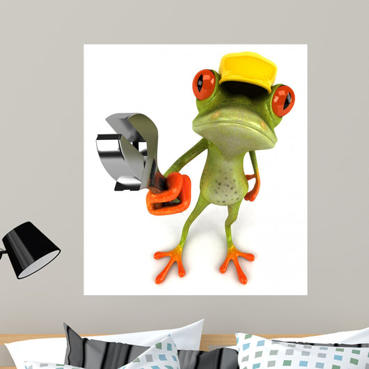 Frog Construction Wall Decal