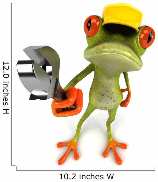 Frog Construction Wall Decal