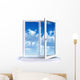Open Window and the Cloudy Sky Wall Decal