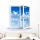 Open Window and the Cloudy Sky Wall Decal