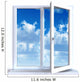 Open Window and the Cloudy Sky Wall Decal
