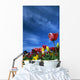 Tulips In Field Wall Mural