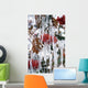 Autumn Leaves Covered In Ice Wall Mural