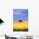 Oak Tree In Wheat Field Wall Mural