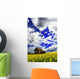 Abandoned Farmhouse In A Canola Field Wall Mural