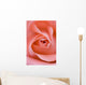 Close Up Of The Inside Of A Pink Rose Wall Mural