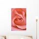 Close Up Of The Inside Of A Pink Rose Wall Mural
