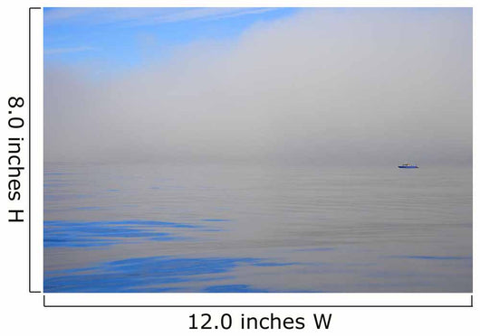 Fishing Boat Out On Water Wall Mural