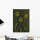 Three Yellow Flowers Wall Mural