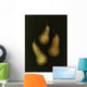 Three Golden Pears Wall Mural